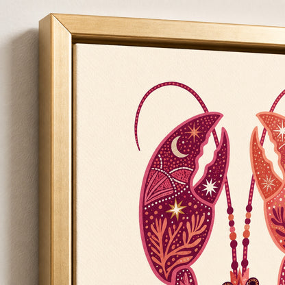 Folk Art Lobsters Coastal Decorative Wall Art Decor preview 8