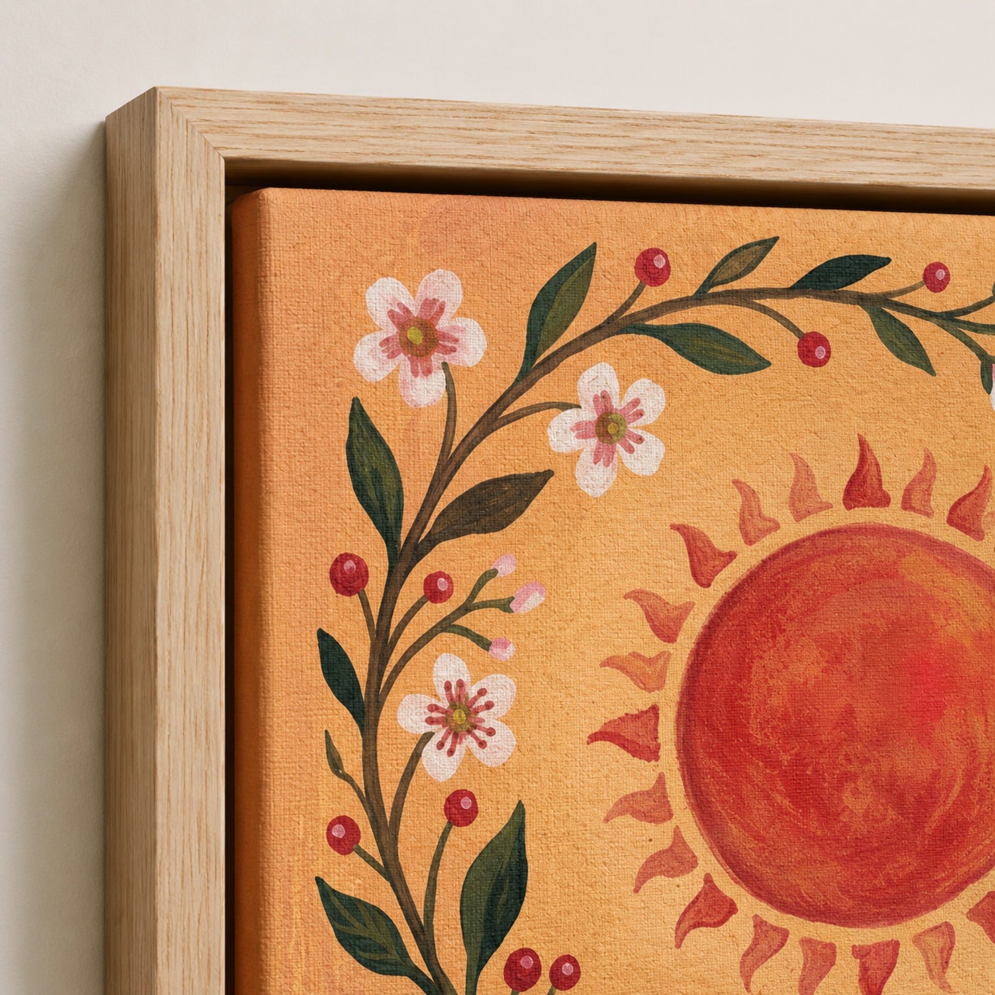 Folk Swifts of Sun and Moon Wall Art Decor preview 8