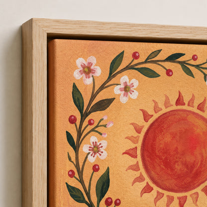 Folk Swifts of Sun and Moon Wall Art Decor preview 8