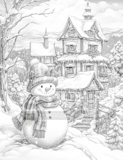 Free Christmas Coloring Pages - Instant Download Freepage - Printable PDF – preview 6