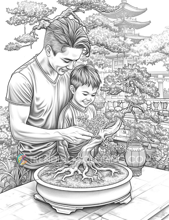 Free Father's Day Coloring Pages - Instant Download Freepage - Printable PDF – preview 4