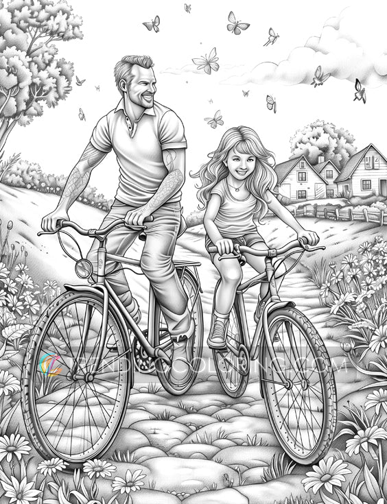 Free Father's Day Coloring Pages - Instant Download Freepage - Printable PDF – preview 5