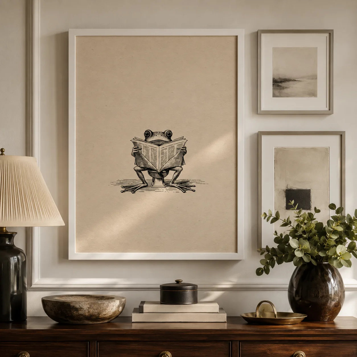 Frog Reading Newspaper Wall Art Decor - Wall Art Decor - view 11