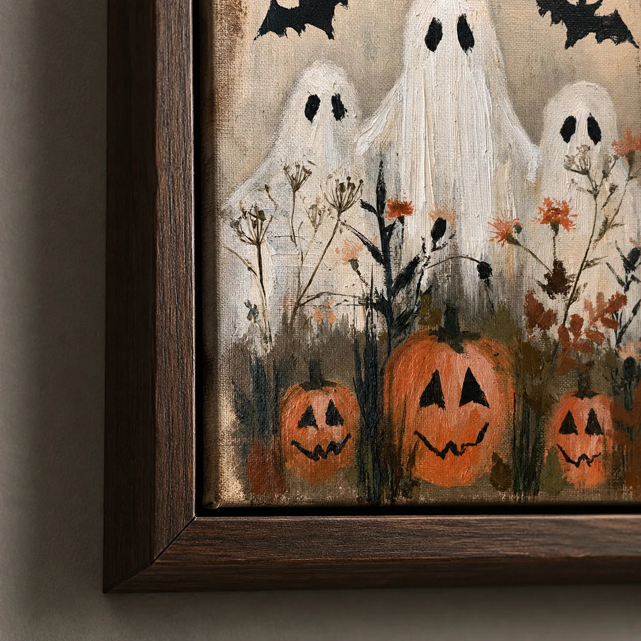 Ghosts and Pumpkins Halloween Wall Art Decor - Wall Art Decor - packaging