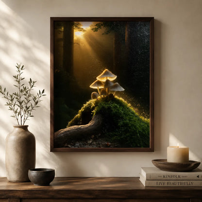 Glowing Forest Mushrooms Wall Art Decor - Wall Art Decor - view 11