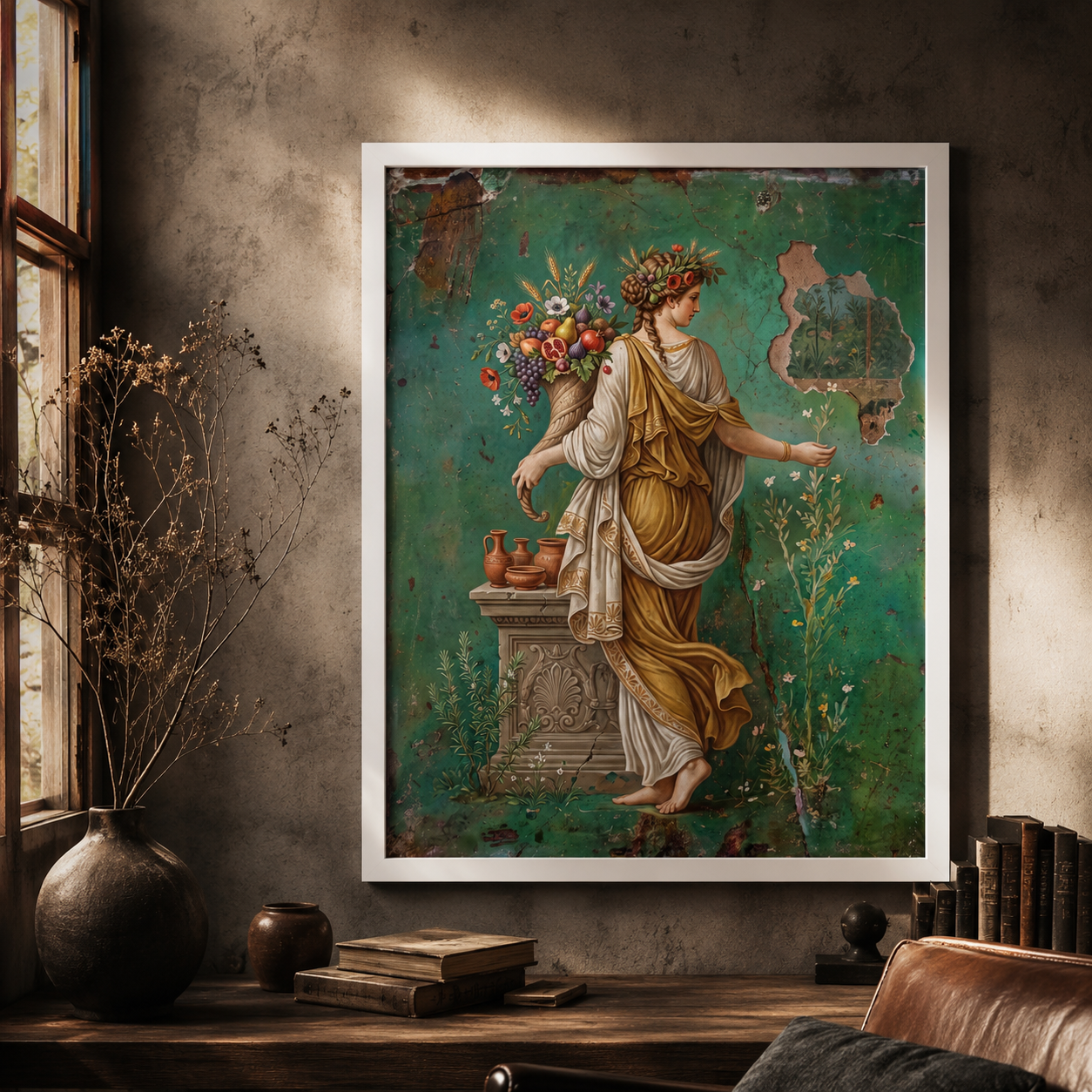 Goddess of Abundance Classical Fresco Wall Art Decor – preview 11