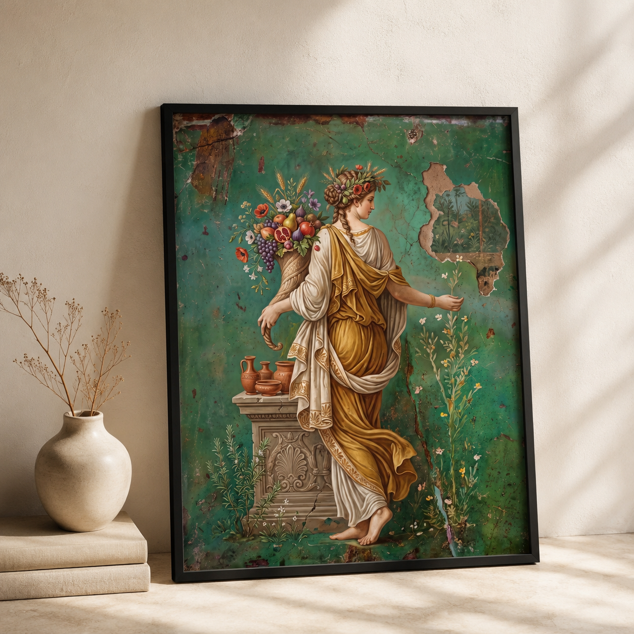 Goddess of Abundance Classical Fresco Wall Art Decor – preview 2