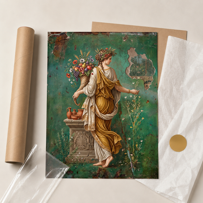 Goddess of Abundance Classical Fresco Wall Art Decor – preview 9