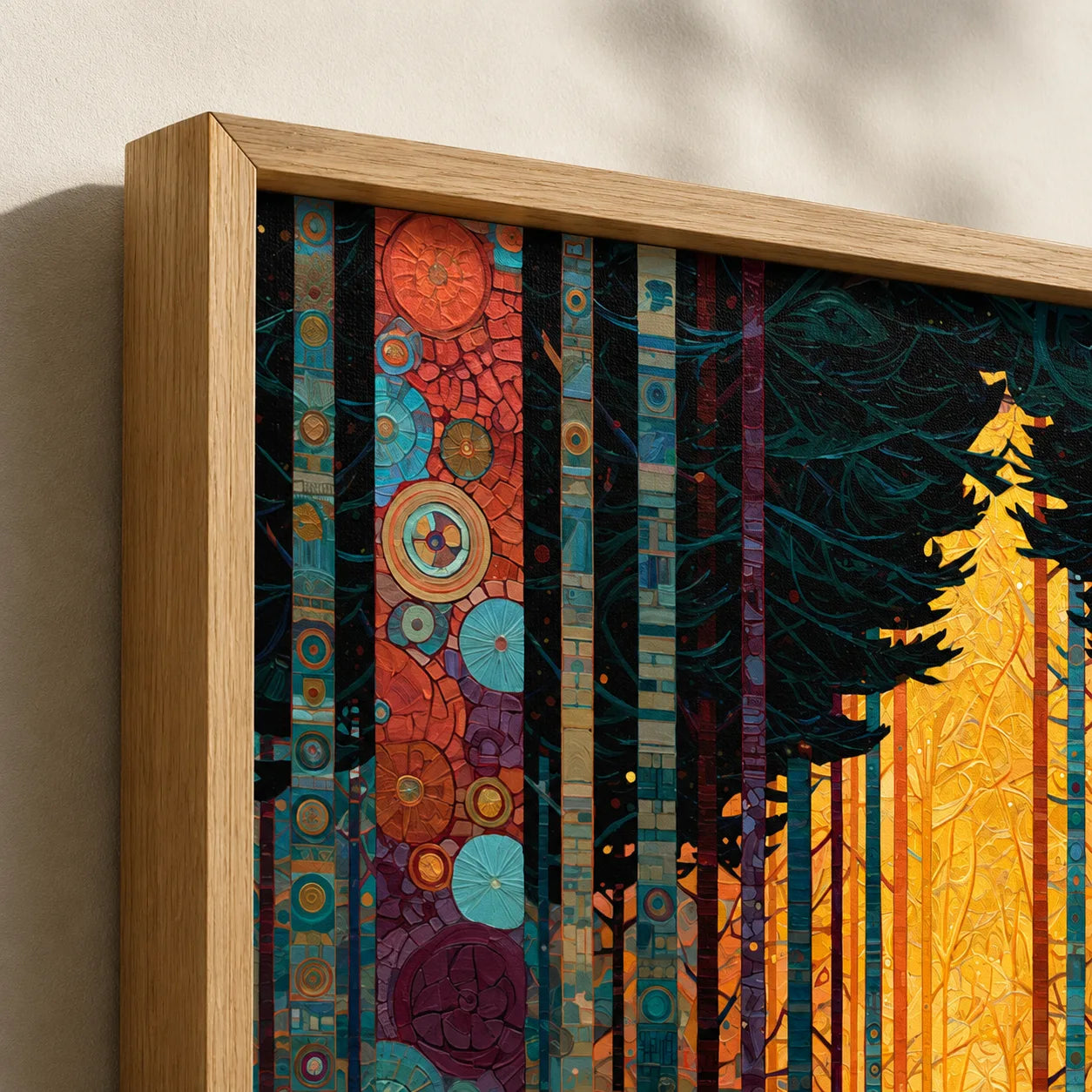 Golden Forest Path Wall Art Decor - Wall Art Decor - packaging