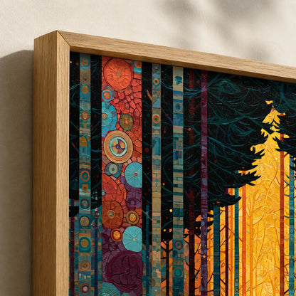 Golden Forest Path Wall Art Decor - Wall Art Decor - packaging