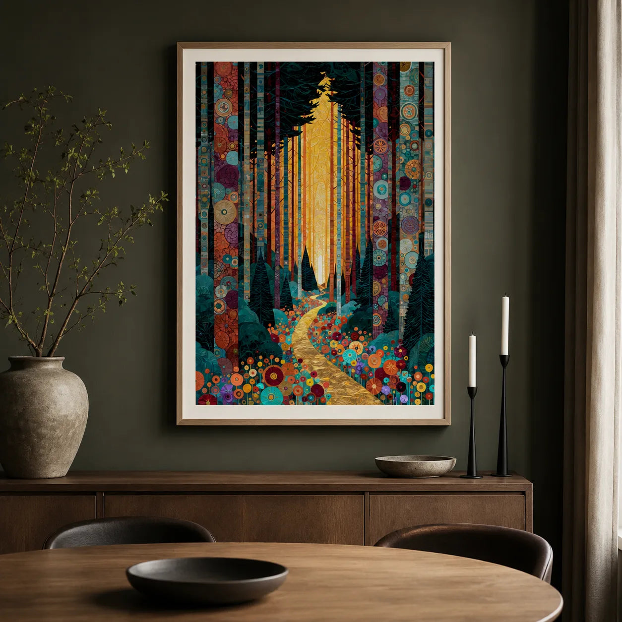 Golden Forest Path Wall Art Decor - Wall Art Decor - view 11