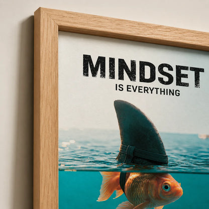 Goldfish Shark Mindset Wall Art Decor - Wall Art Decor - packaging