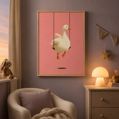 Goose on a Swing Wall Art Decor - Wall Art Decor - lifestyle