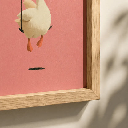 Goose on a Swing Wall Art Decor - Wall Art Decor - packaging