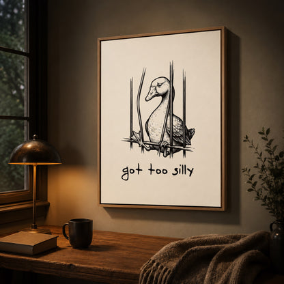 Got Too Silly Duck Wall Art Decor preview 11