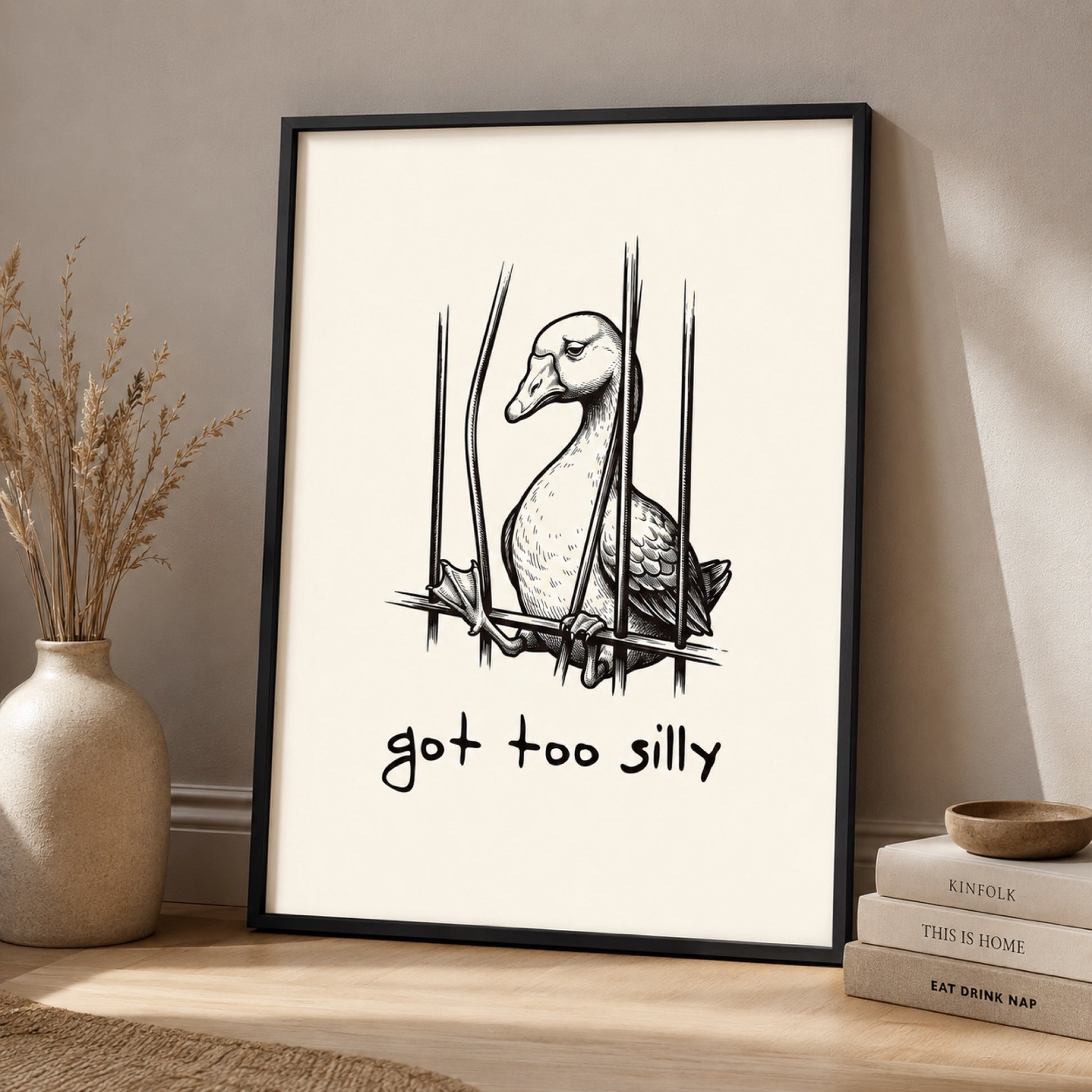 Got Too Silly Duck Wall Art Decor preview 2
