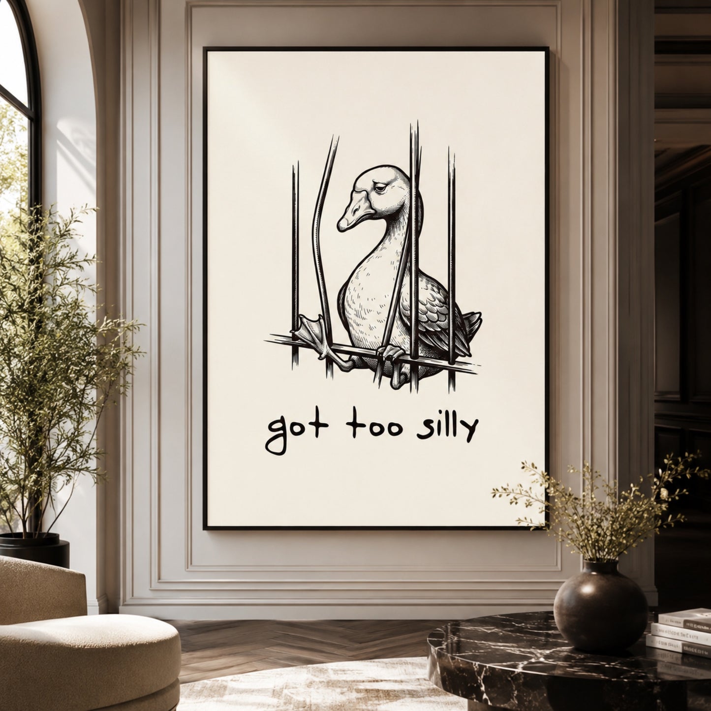 Got Too Silly Duck Wall Art Decor preview 6
