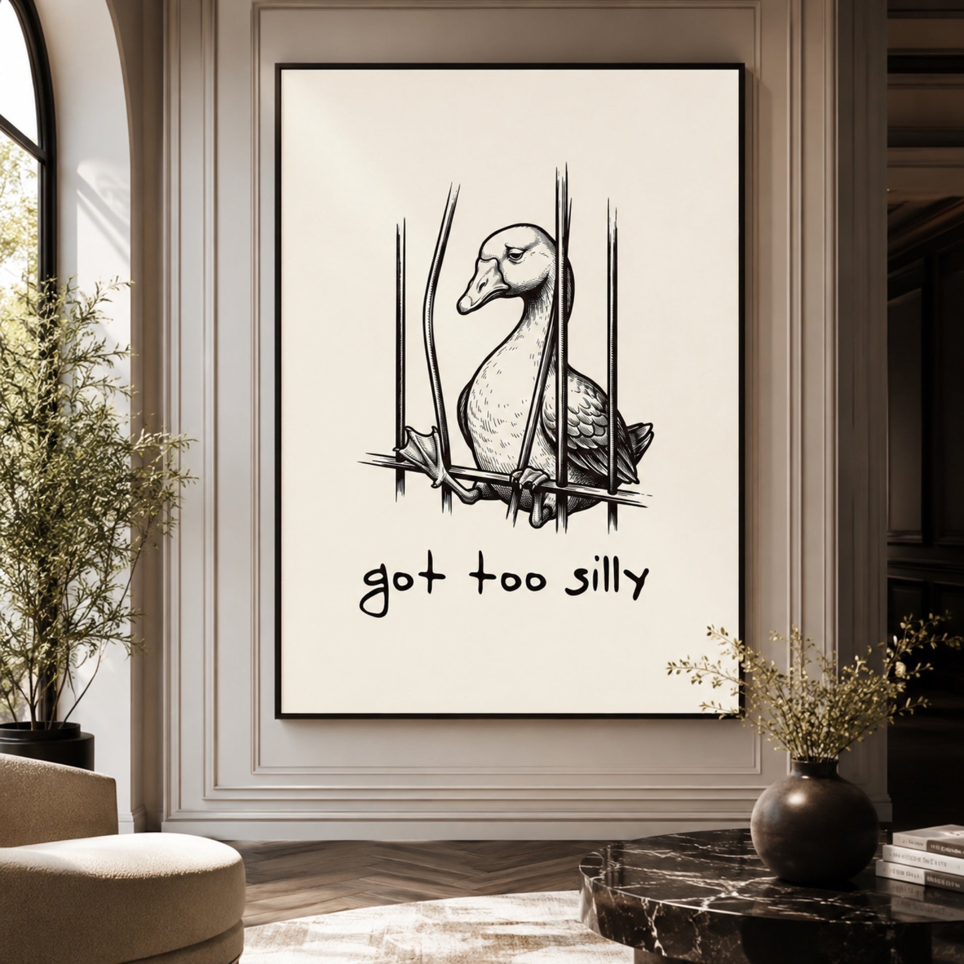 Got Too Silly Duck Wall Art Decor preview 6