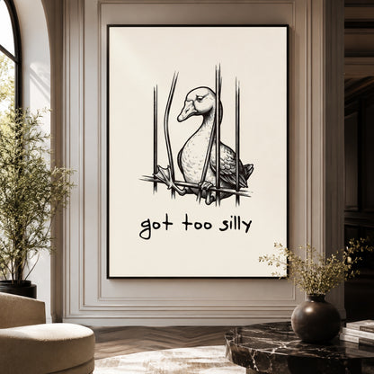 Got Too Silly Duck Wall Art Decor preview 6
