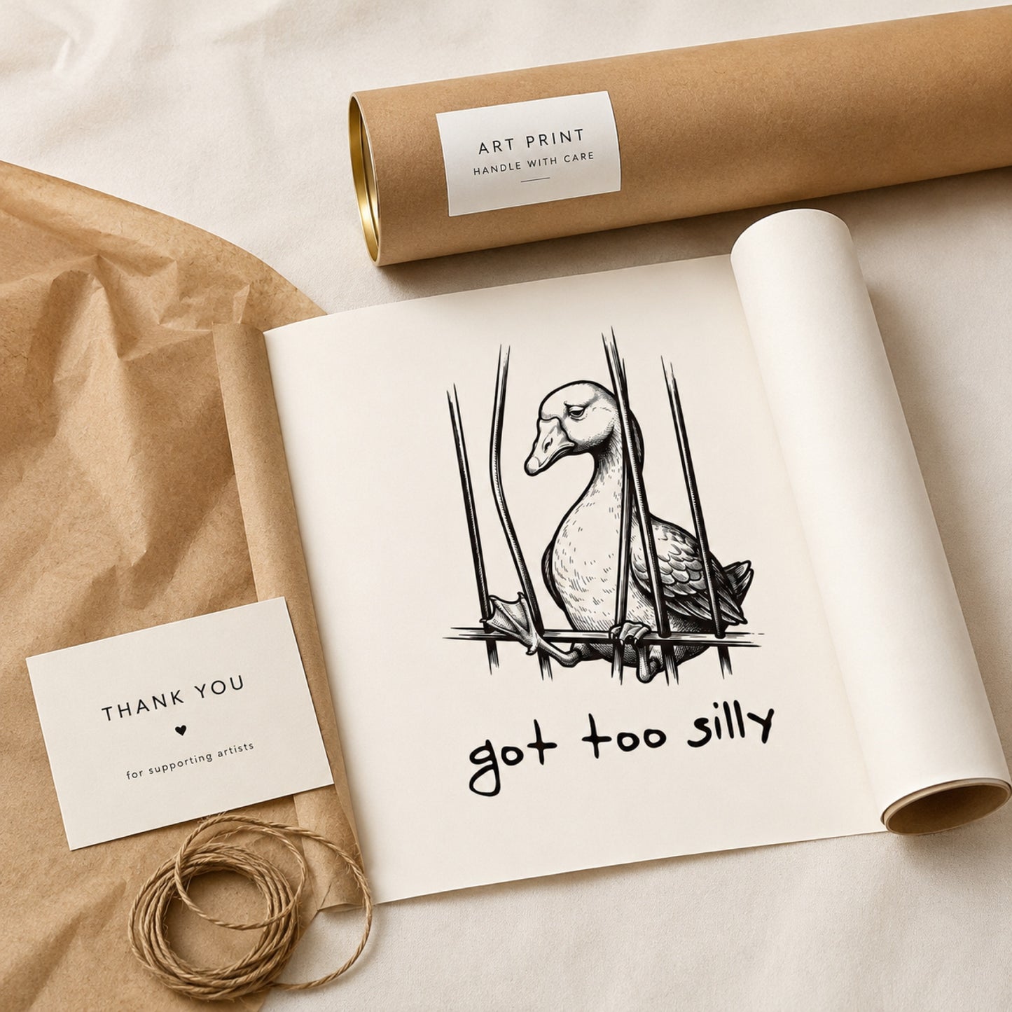 Got Too Silly Duck Wall Art Decor preview 9
