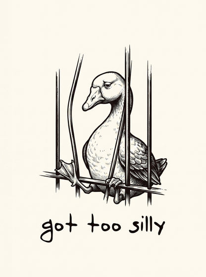 Got Too Silly Duck Wall Art Decor