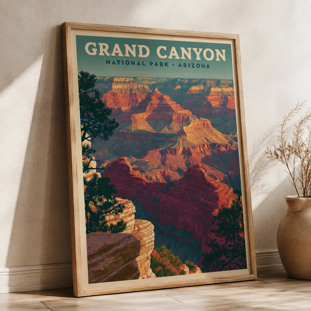 Grand Canyon National Park Wall Art Decor - Wall Art Decor - side view
