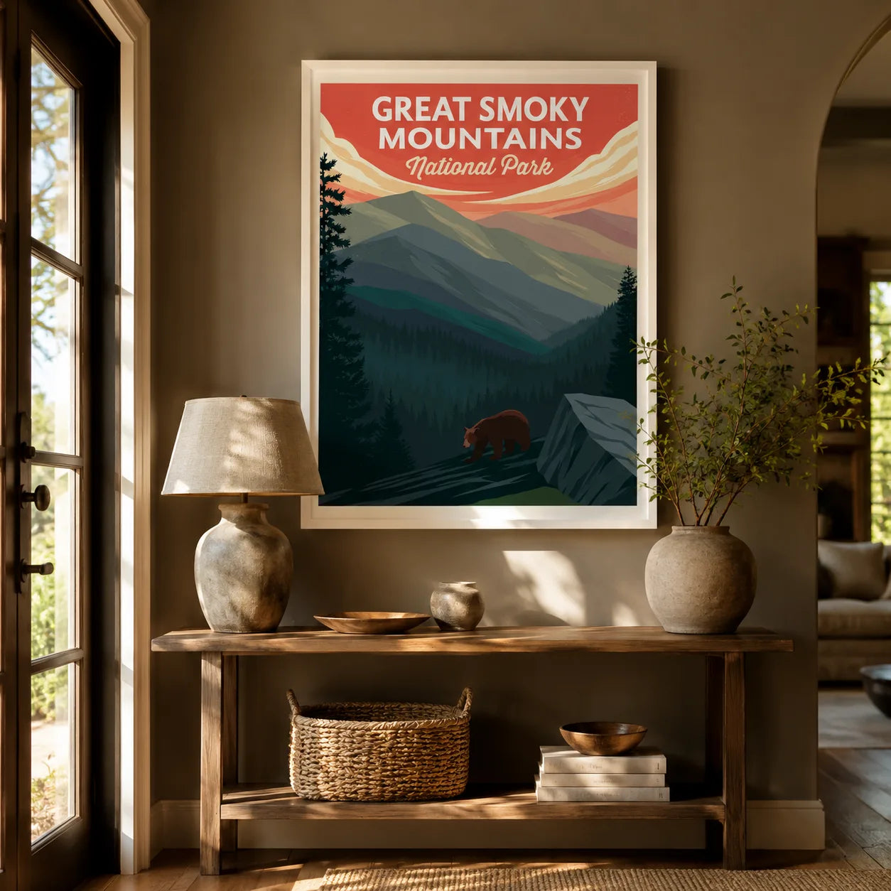 Great Smoky Mountains Wall Art Decor - Wall Art Decor - in use