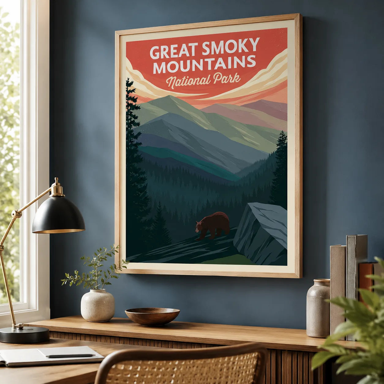 Great Smoky Mountains Wall Art Decor - Wall Art Decor - styled