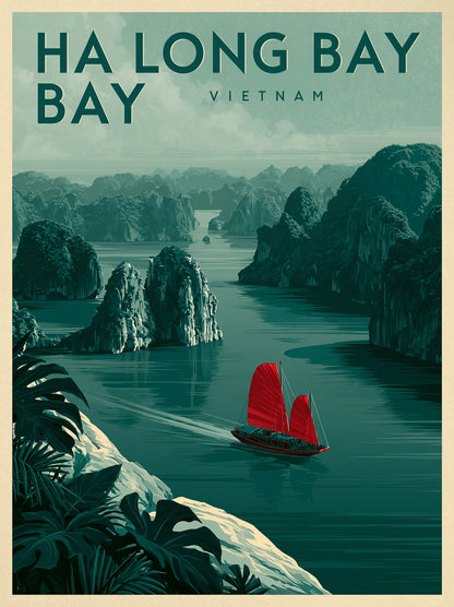 Ha Long Bay Vietnam Wall Art Decor - Wall Art Decor - front view