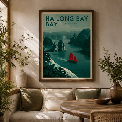Ha Long Bay Vietnam Wall Art Decor - Wall Art Decor - in use
