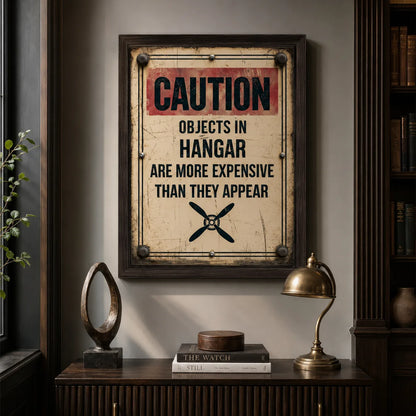 Hangar Caution Sign Wall Art Decor - Wall Art Decor - view 11