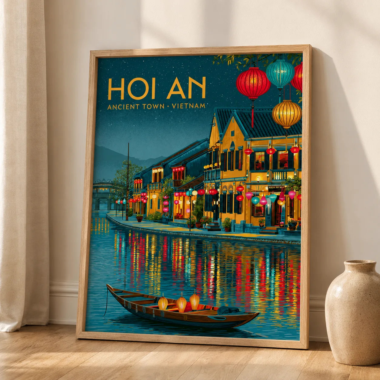 Hoi An Ancient Town Wall Art Decor - Wall Art Decor - side view