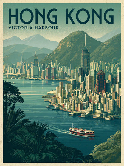 Hong Kong Victoria Harbour Wall Art Decor - Wall Art Decor - front view