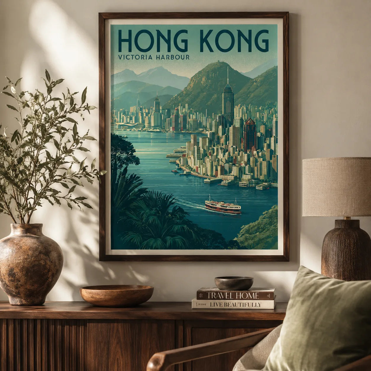 Hong Kong Victoria Harbour Wall Art Decor - Wall Art Decor - in use