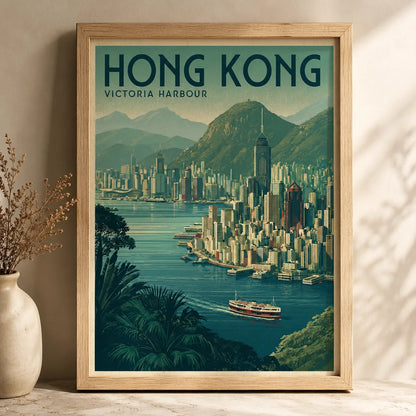 Hong Kong Victoria Harbour Wall Art Decor - Wall Art Decor - packaging