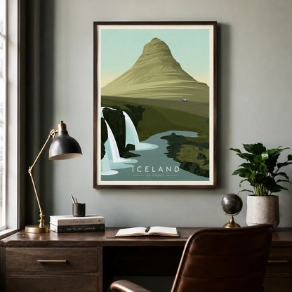 Iceland Kirkjufell Mountain Wall Art Decor - Wall Art Decor - alternate angle