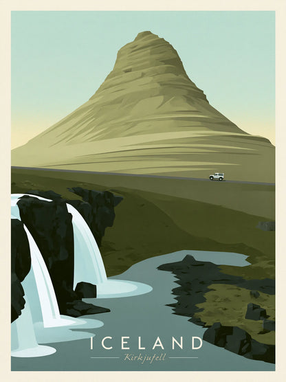 Iceland Kirkjufell Mountain Wall Art Decor - Wall Art Decor - front view