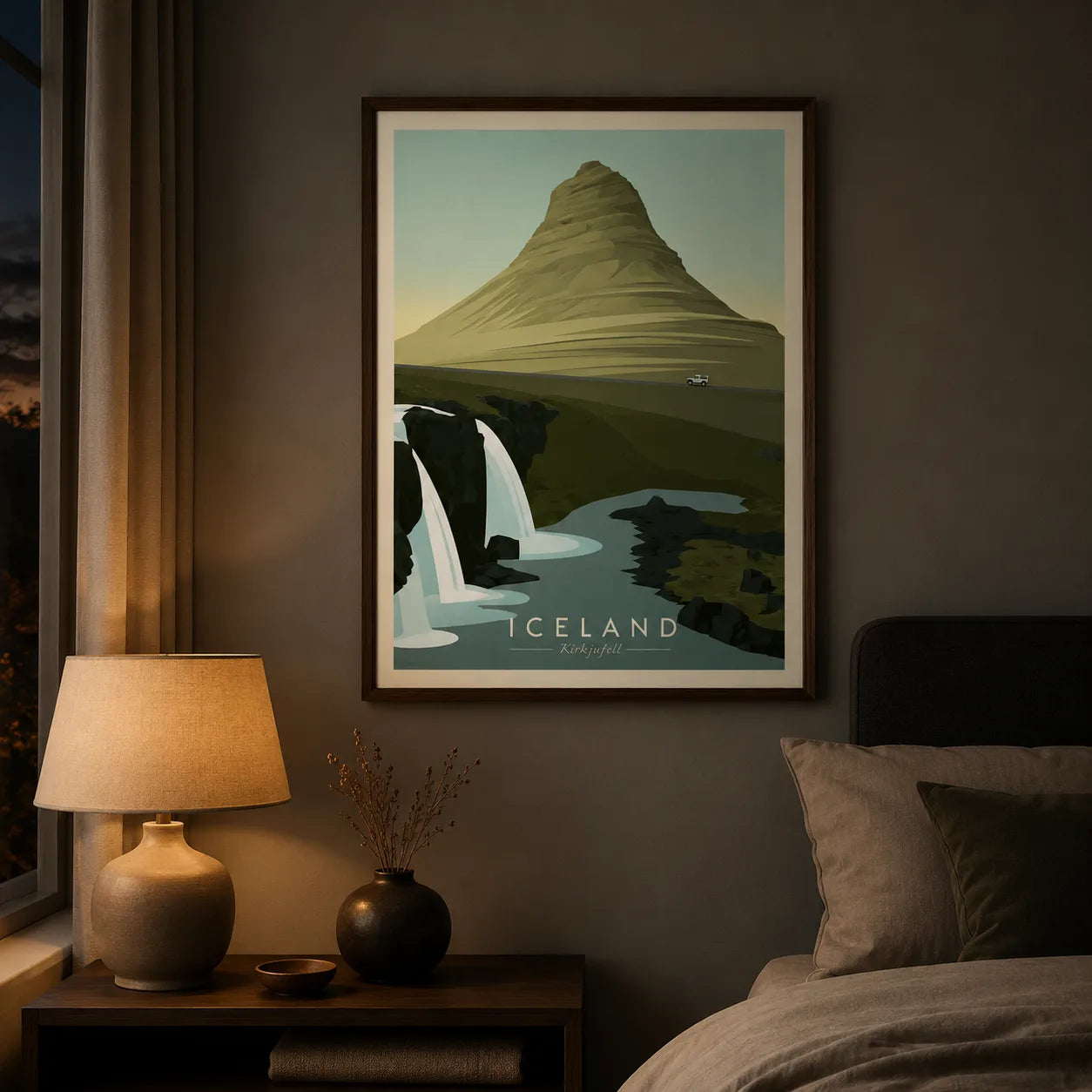 Iceland Kirkjufell Mountain Wall Art Decor - Wall Art Decor - lifestyle