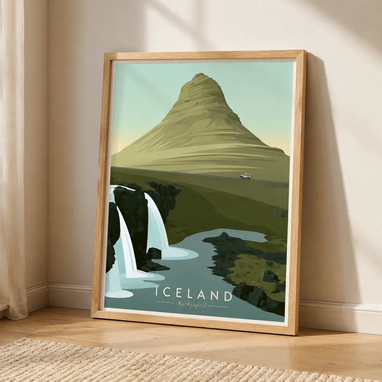 Iceland Kirkjufell Mountain Wall Art Decor - Wall Art Decor - side view