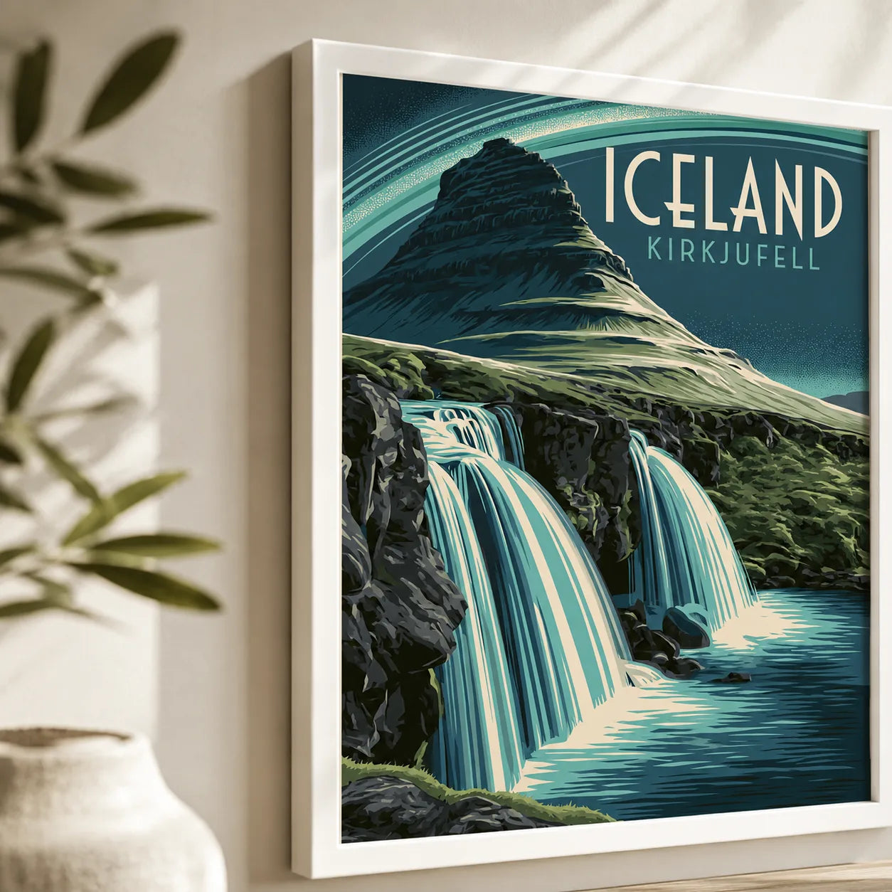 Iceland Kirkjufell Waterfall Wall Art Decor - Wall Art Decor - packaging