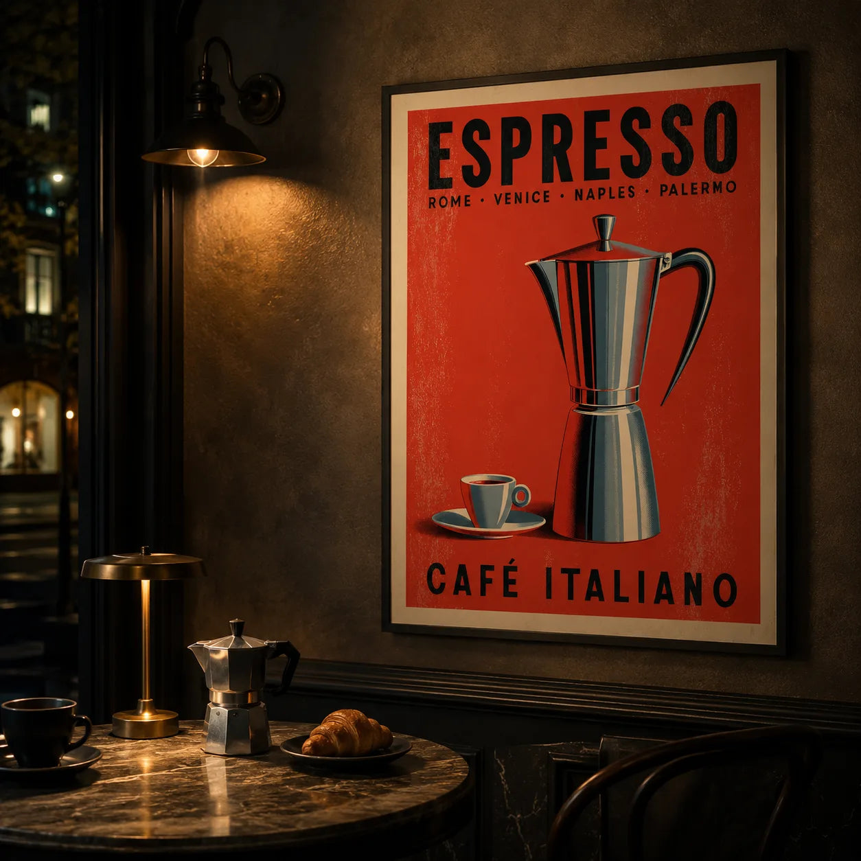 Italian Espresso Moka Pot Wall Art Decor - Wall Art Decor - lifestyle