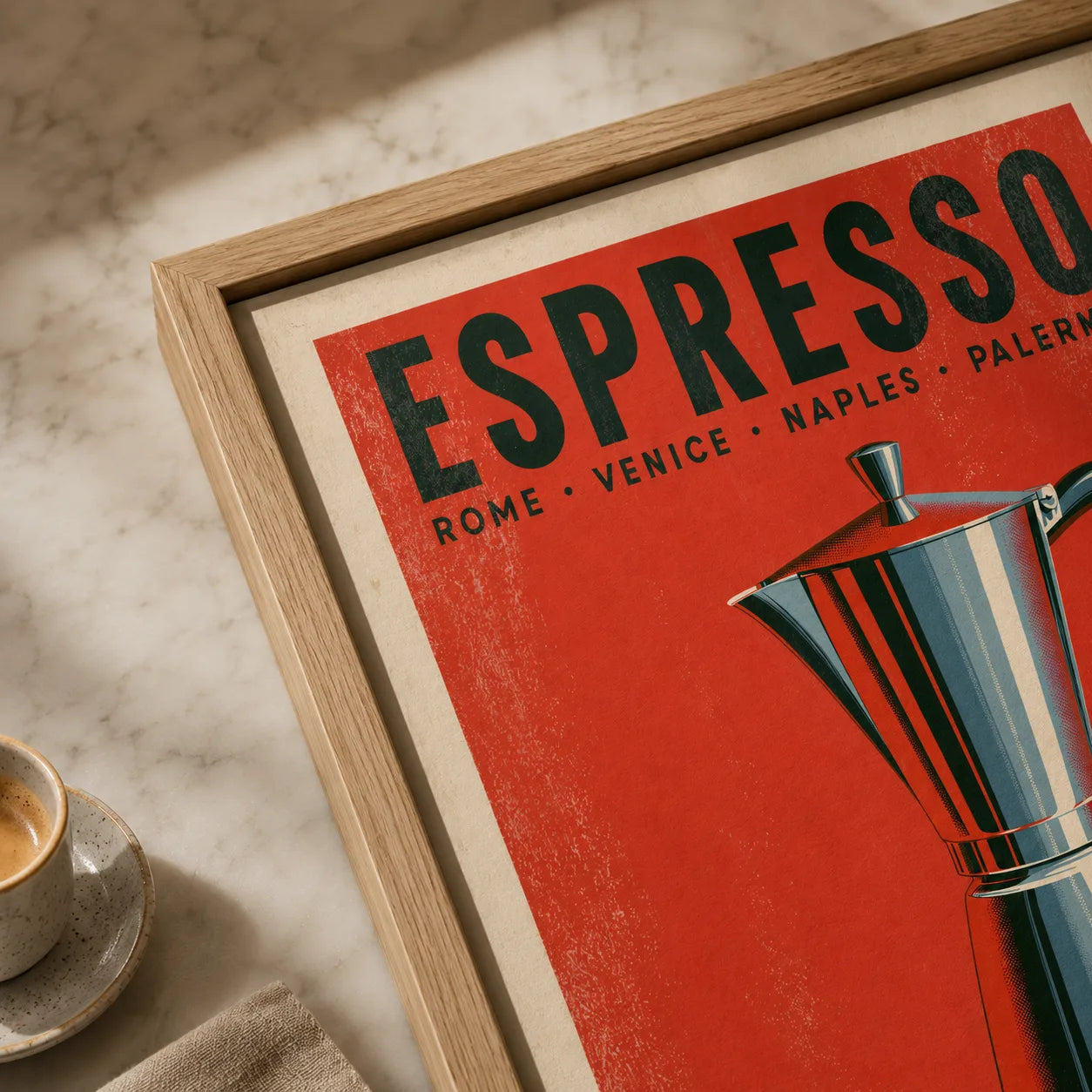 Italian Espresso Moka Pot Wall Art Decor - Wall Art Decor - packaging