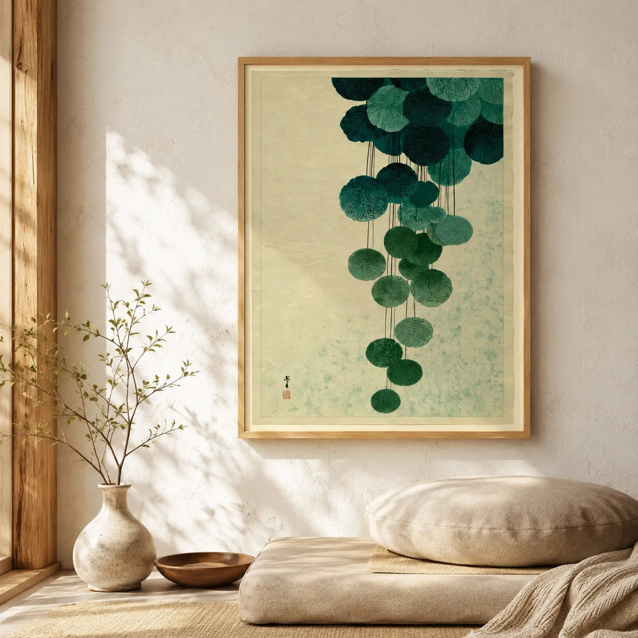 Japanese Cascading Botanicals Wall Art Decor - Wall Art Decor - view 11