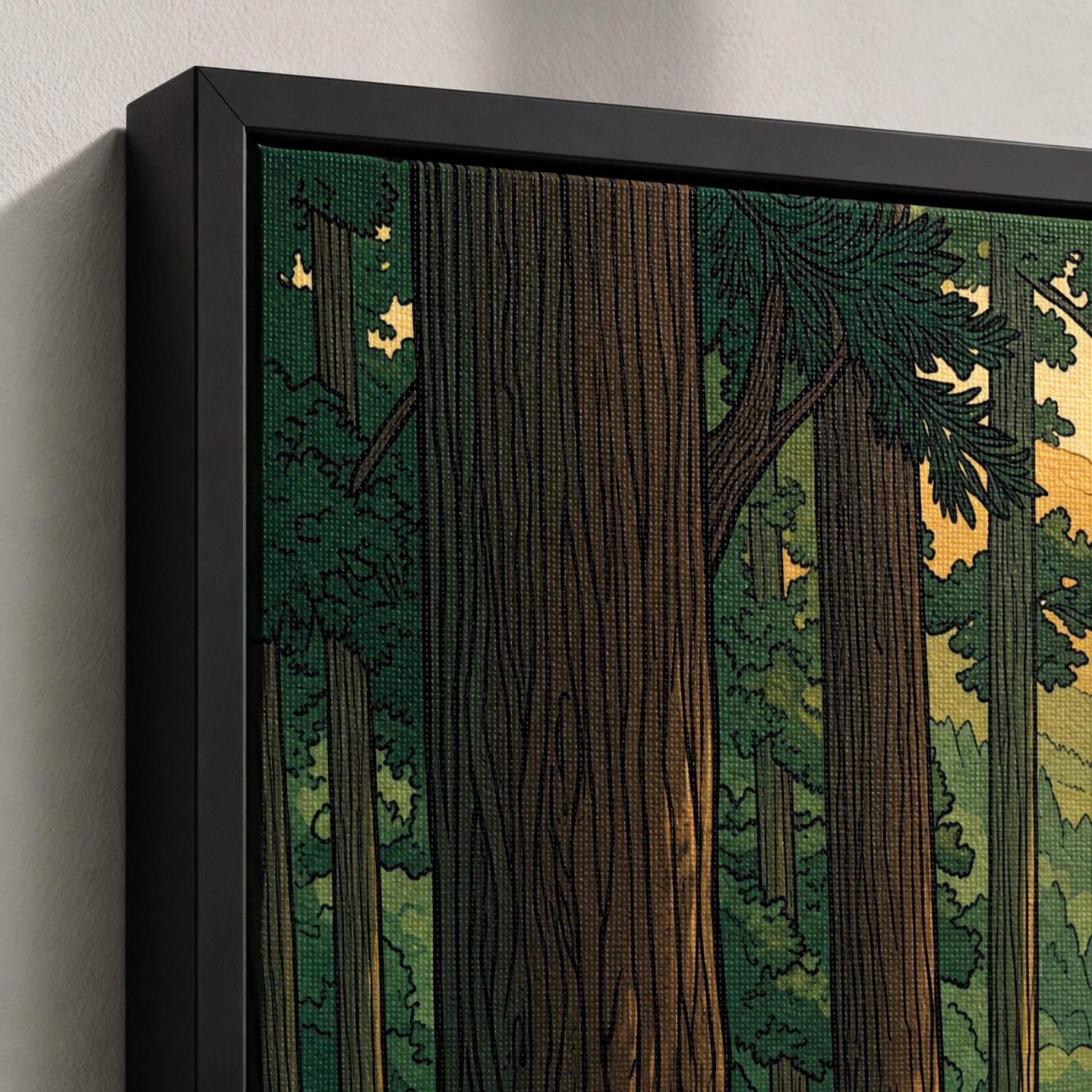 Japanese Forest Temple Path Landscape Wall Art Decor preview 8