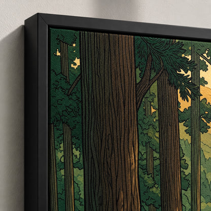 Japanese Forest Temple Path Landscape Wall Art Decor preview 8