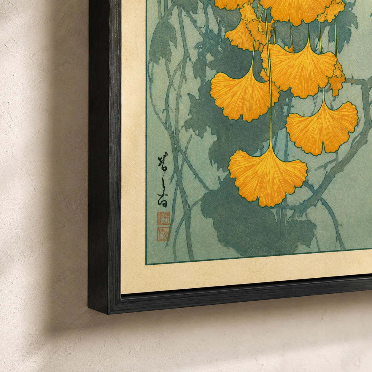Japanese Ginkgo Botanical Wall Art Decor - Wall Art Decor - packaging