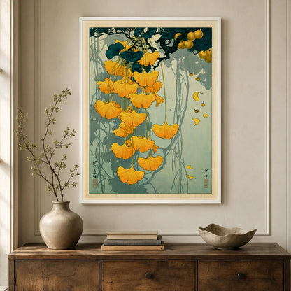 Japanese Ginkgo Botanical Wall Art Decor - Wall Art Decor - view 11