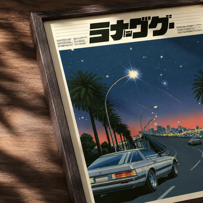 Japanese Night Drive Wall Art Decor - Wall Art Decor - packaging