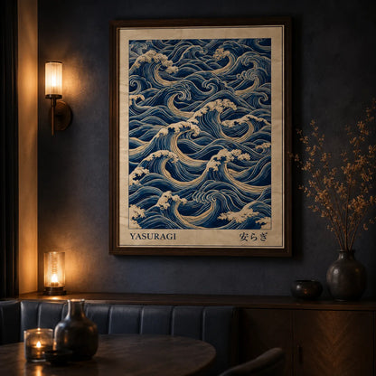 Japanese Ocean Waves Wall Art Decor - Wall Art Decor - lifestyle