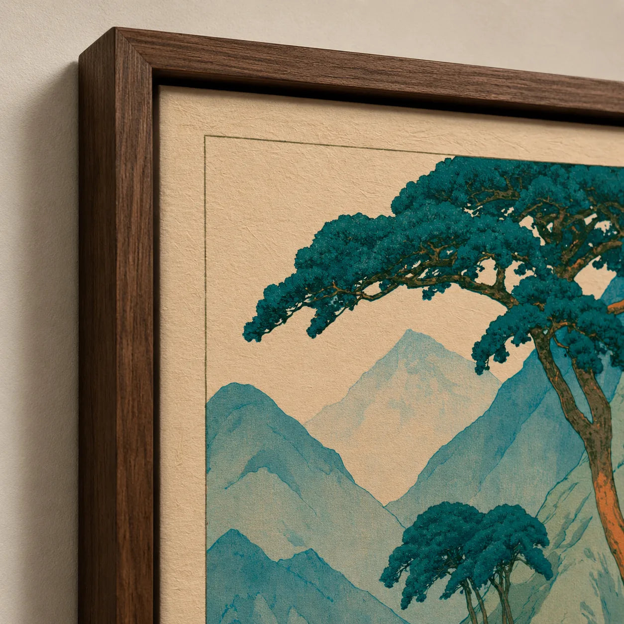 Japanese Pine Mountain Wall Art Decor - Wall Art Decor - packaging